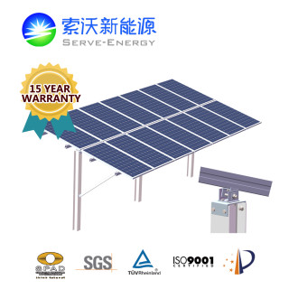 Driven Pile Aluminum Ground PV Mounting System